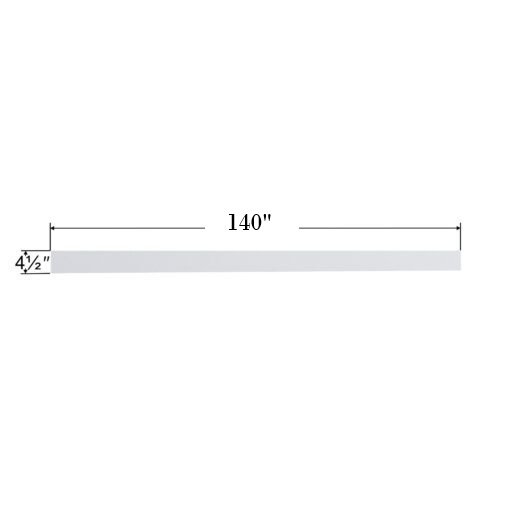 Toe Kick PVC 4.5x140 inch