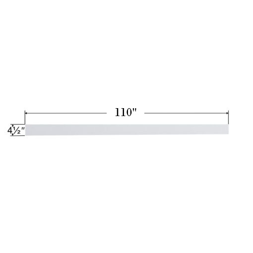 Toe Kick 3/4 High Glossy 4.5x110 inch