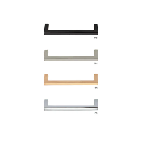 Flat Brushed Nickel Handle (128mm)