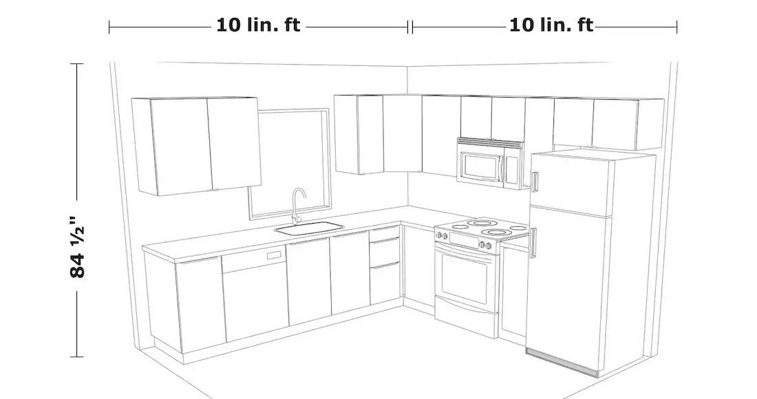 10 by 10 Kitchen set